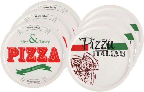 Cookinglife Pizzabord Buon Appetito ø 30 cm - 6 stuks