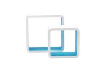 Biacchi Gianfranco M1105002/A Zwevende plank Muur gemonteerd MDF Blauw, Wit