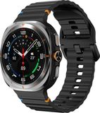 By Qubix Qubix - Wave Sport Band - Zwart - Geschikt voor Samsung Galaxy Watch Ultra / Ultra 2 - 47mm