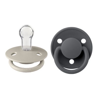 BIBS® Soother De Lux Sand & Iron 0-36 months, 2 pieces