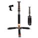 Koolehaoda Camera Aluminium monopod met metalen statief Base. 6 secties 46-177cm verstelbaar, beendiameter Φ28 mm, tot 6 kg
