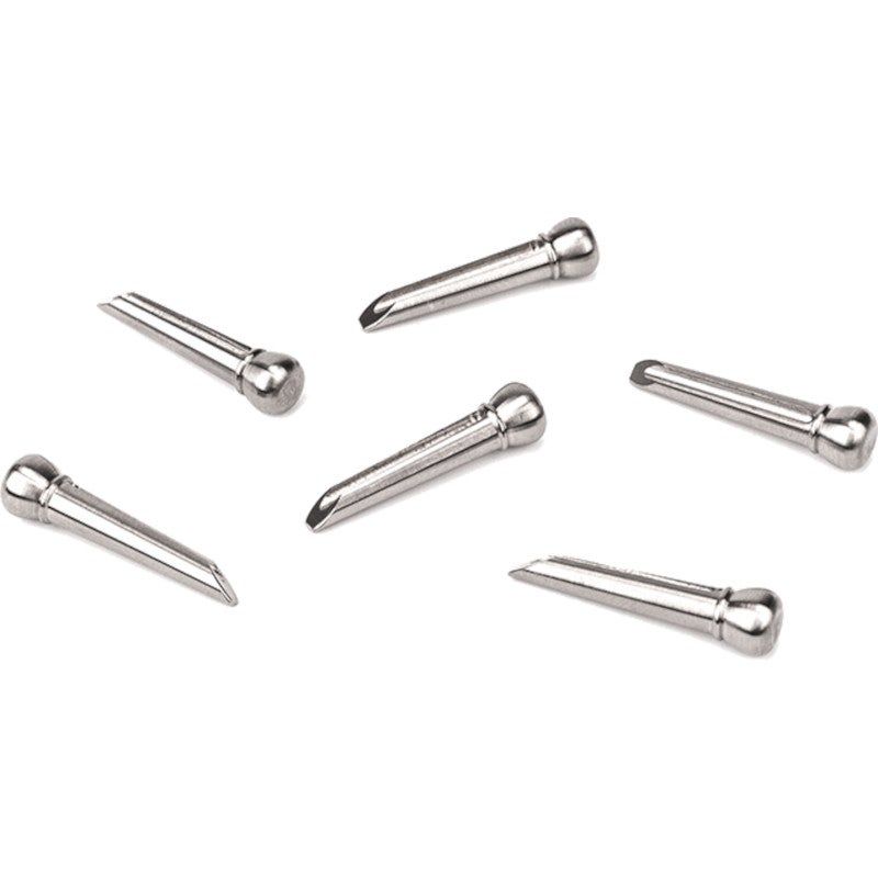 D'Addario PWPS13 Titanium Bridge Pin Set (6-pack)
