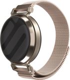 Strap-it Milanees smartwatch bandje 14mm - Rosé gouden RVS Milanese band met magneetsluiting geschikt voor de Garmin Lily 2