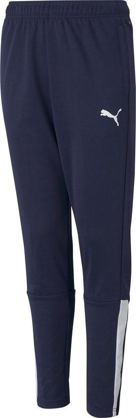 PUMA teamLIGA training pant Sportbroek Kinderen - Maat 128 - Blauw