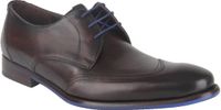 Floris van Bommel DE STIJLER 07.04 Heren Veterschoenen Bruin Leer Maat 41.5