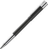 LAMY Scala Roller Pen, Zwart, Metaal, Blauwe Inkt, Medium Penpunt
