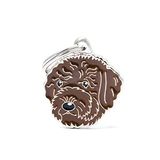 MyFamily Hond Medaille Lagotto Romagnolo Brown 27x30 mm