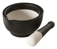 Lurch 00210152 Vijzel & stamper Porselein Zwart/Wit