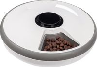 VOEDERAUTOMAAT Flamingo Automatische Voerbar Hond en Kat – Voederautomaat voor Nat- en Droogvoer – Met Timer & Koelelement – 6 Maaltijden – Model Labo – Wit