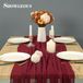Marque non spécifiée Bordeaux Boho chemin de table - 4-pack - 80 x 300 cm