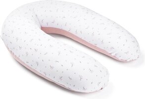 Doomoo Buddy Voedingskussen - Flower Pink - 180cm - Bio katoen