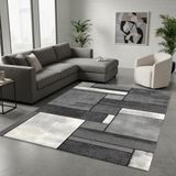TapisTrend Tapis abstrait géométrique gris 120x170 cm