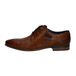 bugatti Lage business schoen van hoogwaardig leer, derby in minimalistisch design met veters voor heren, Cognac bruin