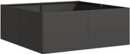 vidaXL Plantenbak 80x80x30 cm staal zwart