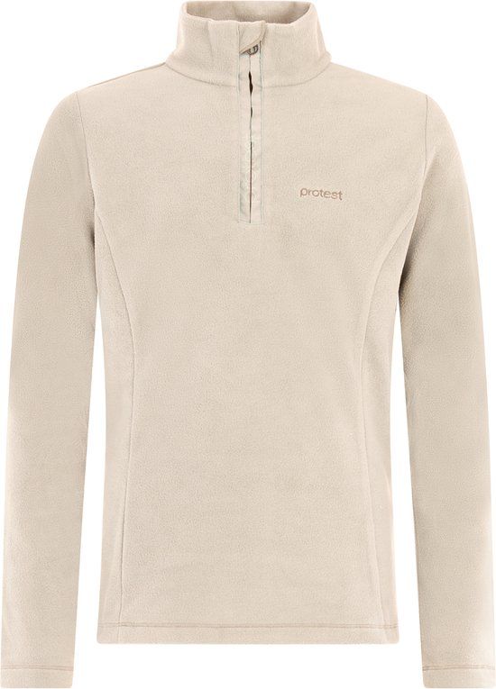 Protest Remutey Skipully Meisjes Fleece 1/4 Rits Kit Offwhite Maat 152