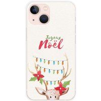 Apple iPhone 13 Mini Zachte siliconen case met lichtgevend rendier