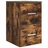 vidaXL Badkamerkast Tussenin Gerookt eiken 30 x 35 x 50 cm