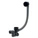 Wirquin 30724541 Black Touch badkuip-afvoerset met kabel L 700 mm, zwart