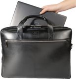 Exacompta Exactive Laptoptas 15.6 inch Leer Zwart