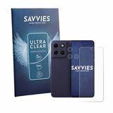 Savvies - Screenprotector voor Motorola Moto G17 (Voor+Camera) - Folie Beschermfolie transparant 18 Stuks
