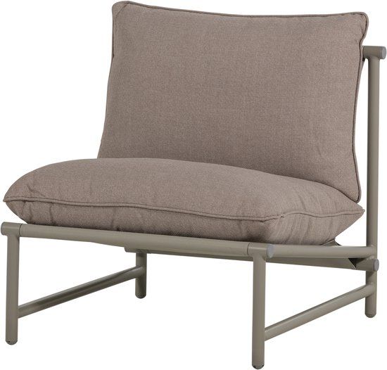 WOOOD Elvo Loungestoel Tuin - Aluminium - Zand