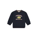 Babyface sweater met print - donkerblauw