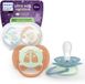 Philips Avent Ultra Soft Nighttime Glow-in-the-dark fopspeen - 18+ maanden - Blauw/Oranje - 2 stuks
