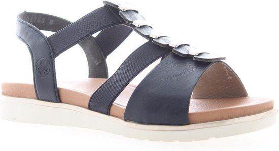 Rieker V5051-14 - Dames Sandalen - Blauw - Maat 39