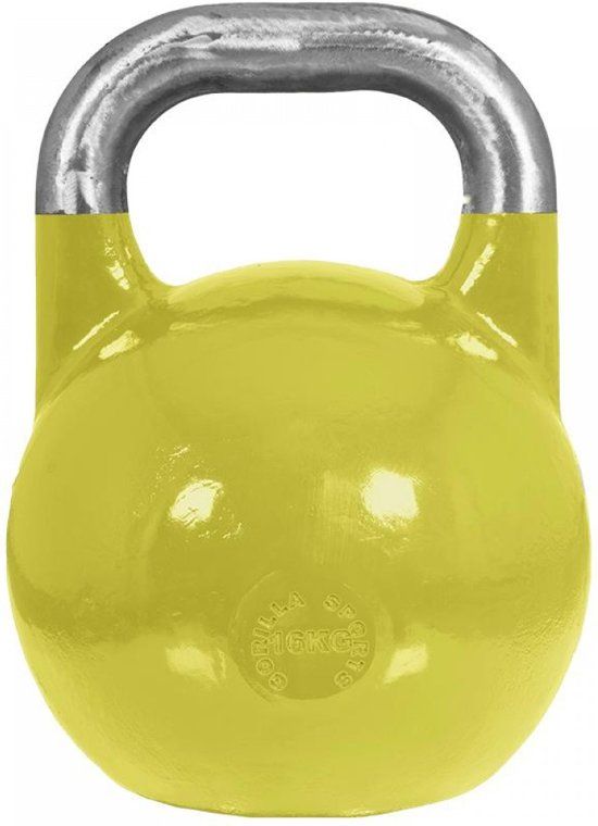 Gorilla Sports Kettlebell 16 kg Staal competitie kettlebell