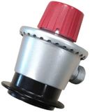 Com Gas Gasdrukregelaar 7x10 Cm Rood/Zilver/Zwart
