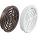 Häfele Grille de ventilation H3606 ronde Ø 48 mm avec barrette harpon, blanc