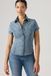 Levi's Shaped Denim overhemd met korte mouwen - Women's - S - Medium wassing / Hazy Days Ss
