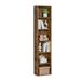 VASAGLE Bibliothèque à 6 niveaux, étagère sur pied, 24 x 40 x 178,5 cm | Étagère de rangement pour salon, bureau, chambre, bureau, style industriel, marron vintage, collection CUSTOS LBC167K01