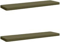 vidaXL - 2-delig - Coussin de banquette - VUGHT - 2 - pièce - 100% - Polyester - Olive