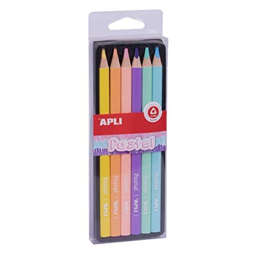 APLI 18059 Jumbo pastel kleurpotloden - 6 stuks