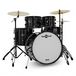 Gear4music BDK-22 Expanded Rock Drum Kit, Black