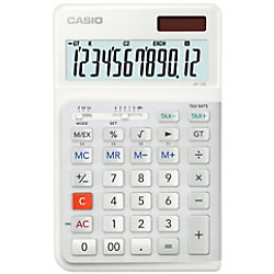Casio Bureaurekenmachine Casio JE-12E-WE LCD Wit
