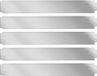 Kesser Borderrand 5 tot 50 meter Tuinrand Stalen Gazonrand Perkrand Zilver Staal 500 cm x 18 cm