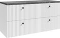 Saros 120 cm meuble vasque - Blanc - Meuble de salle de bain avec plateau