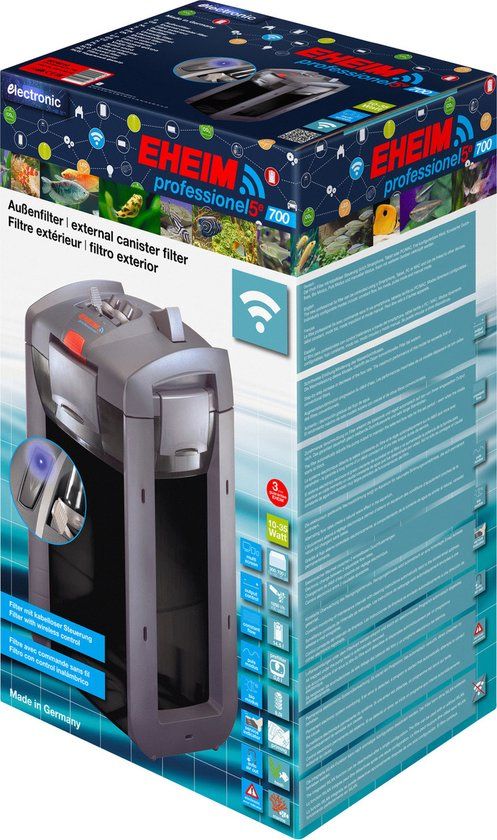 Eheim pro3 - Buitenfilter - 700L - Aqua - Kunststof - Bediening via mobiele app