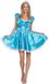 Wilbers Karnaval BV Sexy Prinsesjurk Blauw Dames Premium - Maat 42