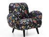 Atlantic Home Collection BEN, fauteuil, fluweel, bloemenpatroon