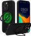 kwmobile Hoesje voor Apple iPhone 15 Pro Max Smartphonehoesje – Case compatibel met MagSafe – Cover met ringstandaard
