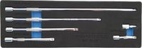 Merkloos / Sans marque Weber Tools 1/4" dopsleutel verlengstuk set 6 delig in foam inleg module