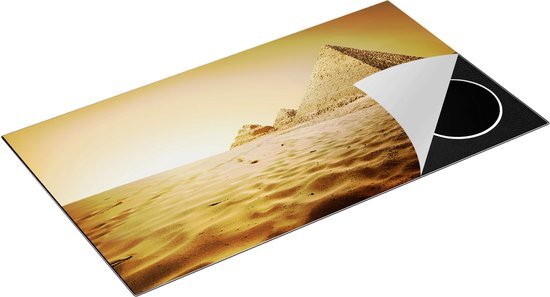 Chefcare Inductie Beschermer Egyptische Piramides - Egypte - 95x55 cm - Afdekplaat Inductie - Kookplaat Beschermer - Inductie Mat