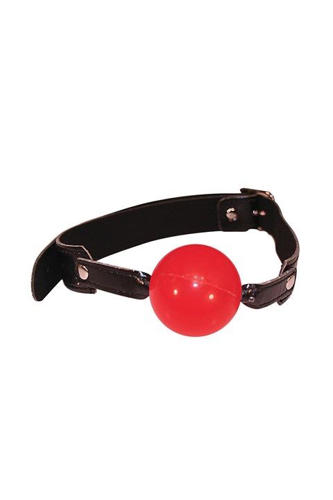 Sportsheets Sex and Mischief Solid Red Ball Gag - 0646709100247