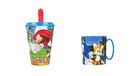 ALMACENESADAN, Sonic 4805 Schoolbegin bestaande uit magnetron 350 ml en beker met schacht 430 ml, herbruikbaar, BPA-vrij