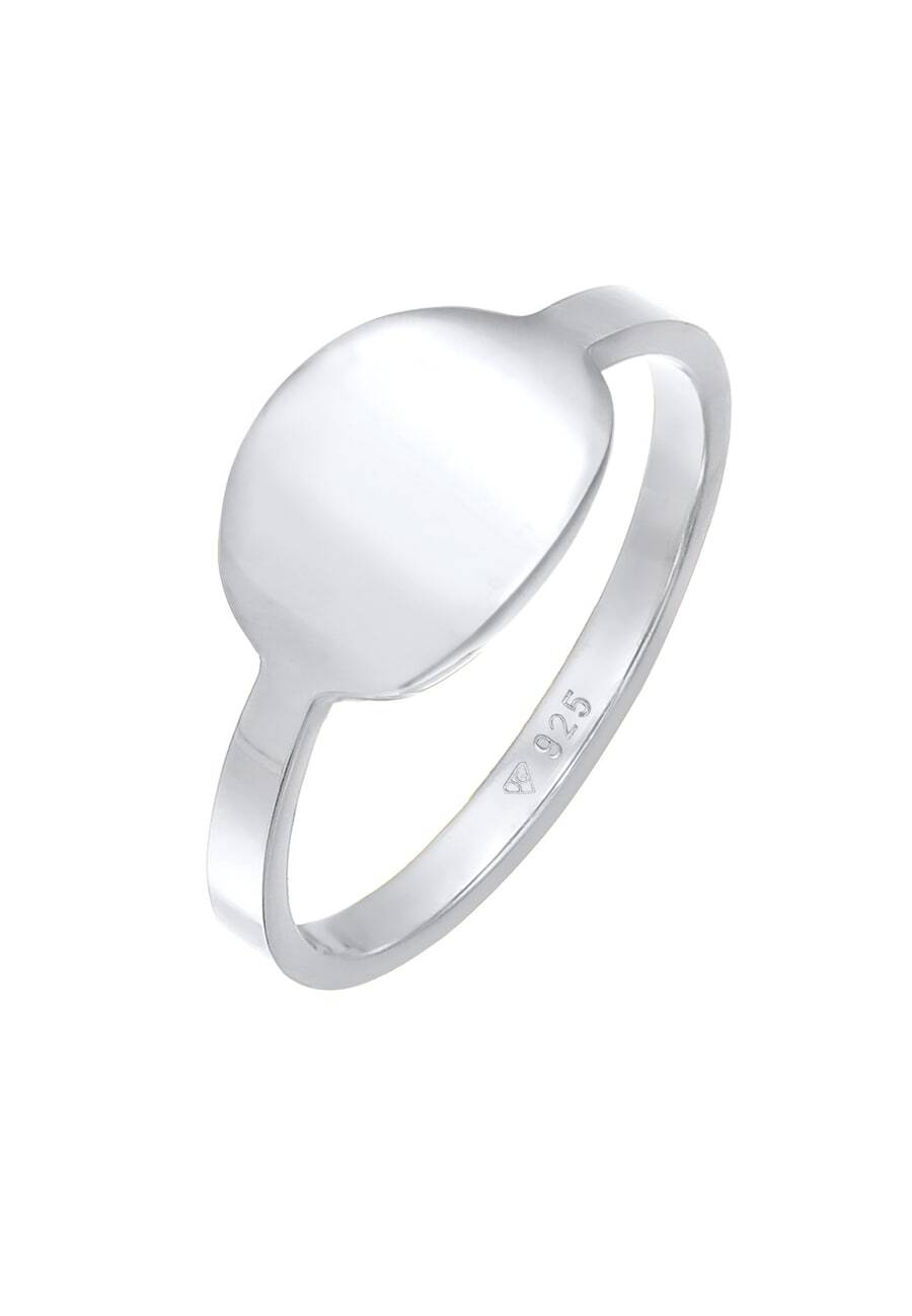 Elli Elli Elli Ring Dames Signet Basic Trend Geo Minimal in 925 Sterling Zilver Ringen