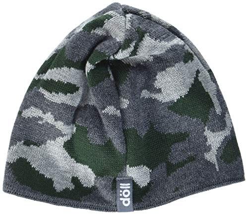 Döll Baby Boys Reversible Knitted Hat, Grey (Anthracite Melange 8810), 49