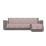 Italian Bed Linen "Glamour" antislip bankhoes met chaise longue rechts, bordeaux, 190cm, linnen